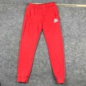 Kappa Sweatpants Mens XXL Red Logo Jogger Fit Streetwear Casual Athletic Pants